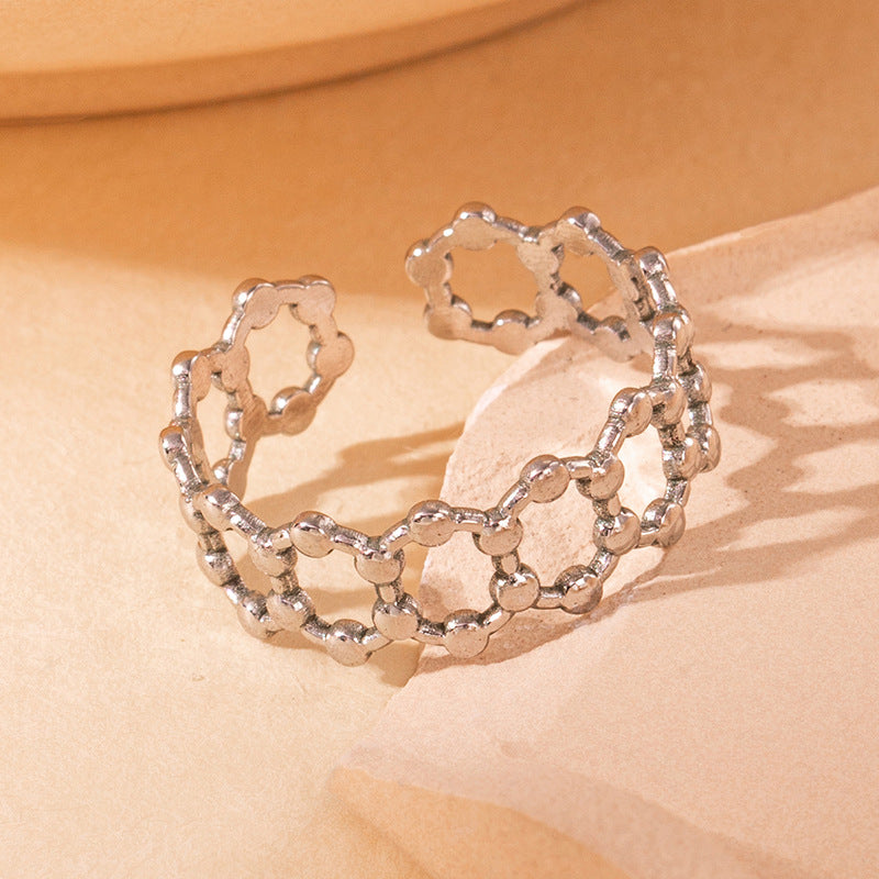 Steel Fashion Snake Simple Little Finger Rings