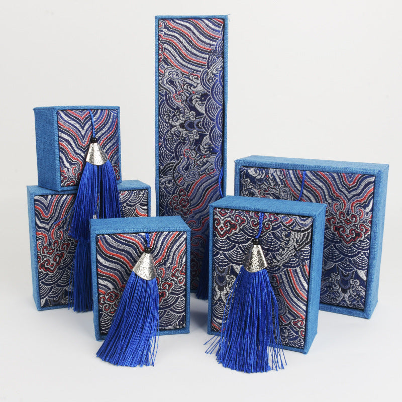 Flower Box Sier Polishing Cloth Lettering Jewelry Set