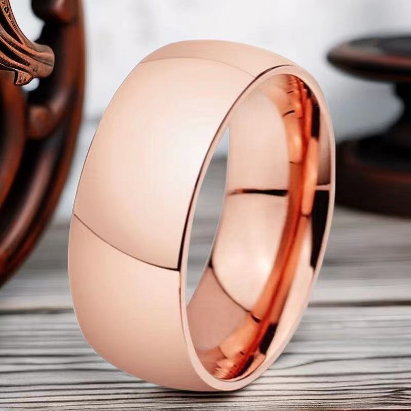 Stainless Steel Style Niche Advanced Light Luxury Titanium Simple Ring