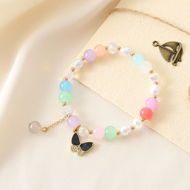 Graceful Crystal Super Moonstone Couple Girlfriends Bracelet