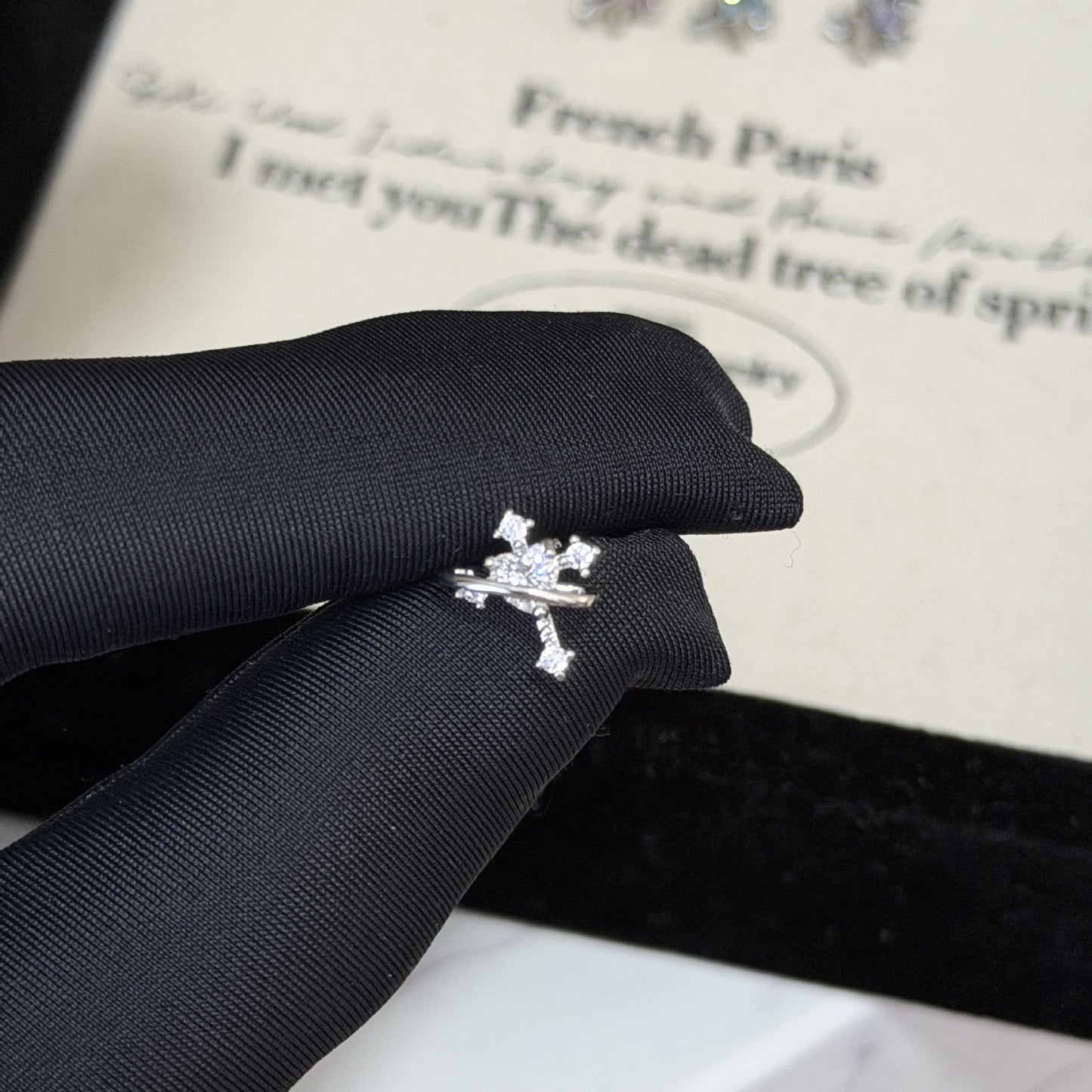 Round Cross Love Personalized Zircon Flat Stud Earrings
