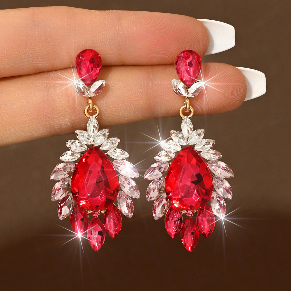 Water Drop Light Luxury High-grade Ear Earrings