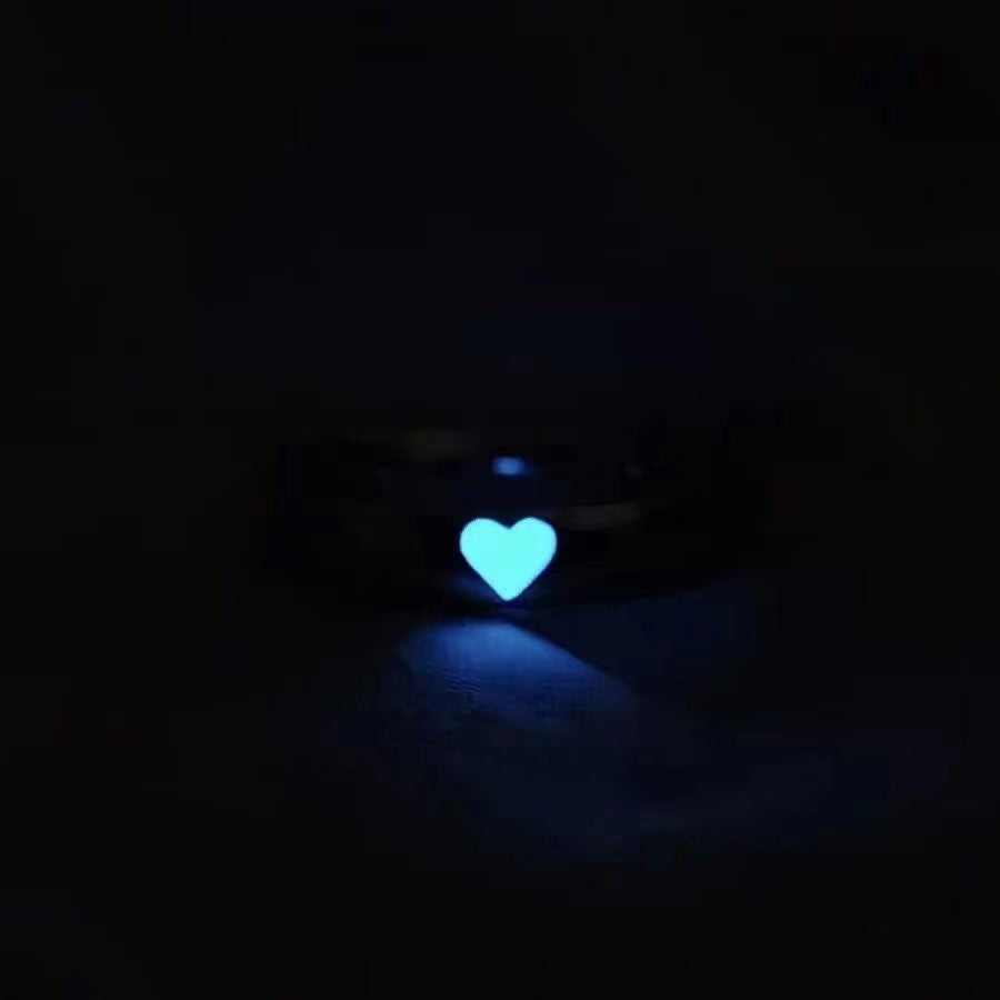 Luminous Niche High-grade Open Adjustable Couple Ring