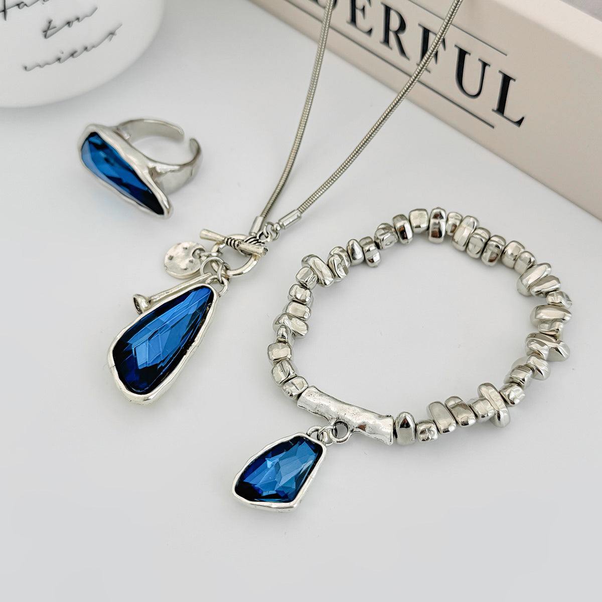 Cold Wind Irregular Beaded Clavicle Chain Necklaces