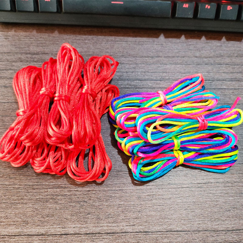 Braided Rope Dragon Boat Festival Red Hand-knitted Hair Gradient Style Bracelet