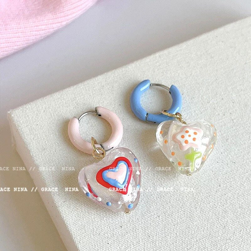 Retro Fashion Aqua Blue Enamel High-grade Rings