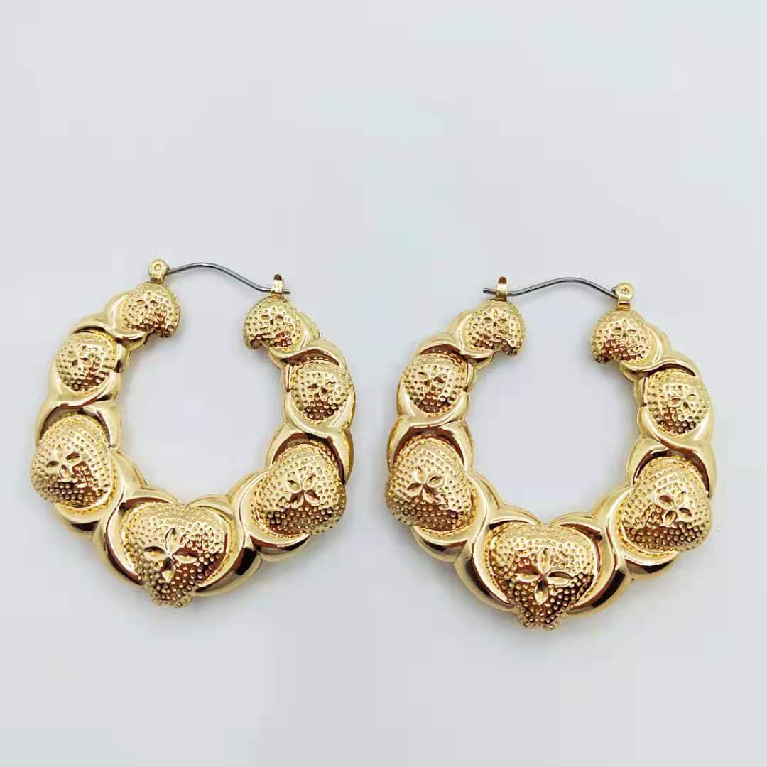 Bamboo Ear Geometric Creative Fashion Punk Earrings