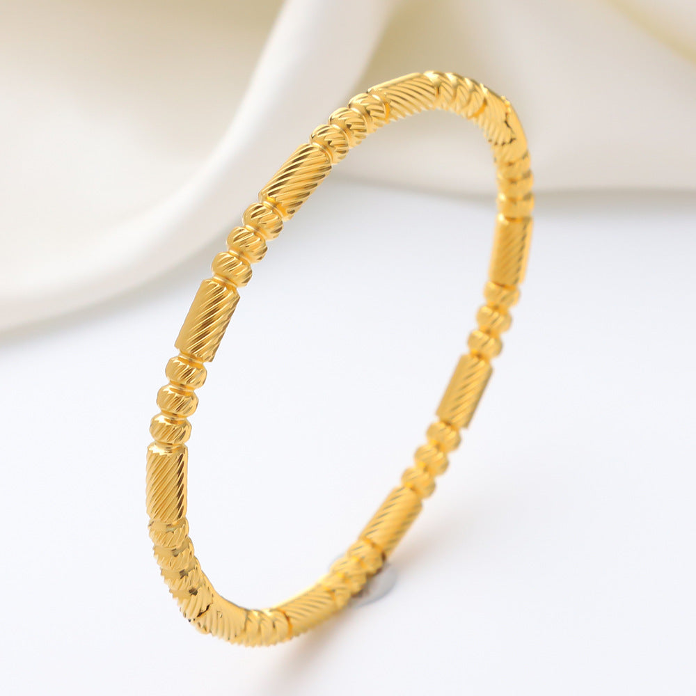 Titanium Steel Stainless Real Gold Furnace Bracelets