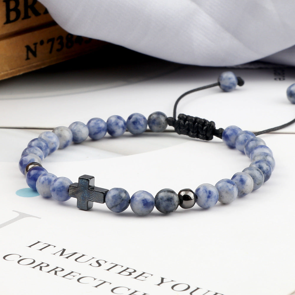 Popular Comfortable Cross Woven Beads Pull Bracelet