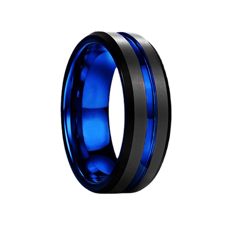 Creative Single Sink Bilateral Frosted Titanium Rings