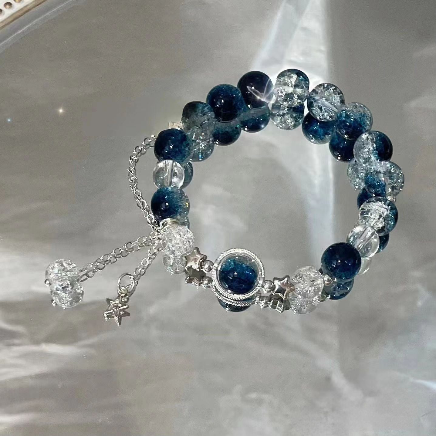 Galaxy Suspension Super Fairy Design White Bracelet