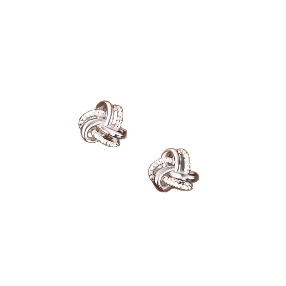 Women's Winding Ear Ball Screw Simple Advanced Everyday Joker Unique Stud Earrings