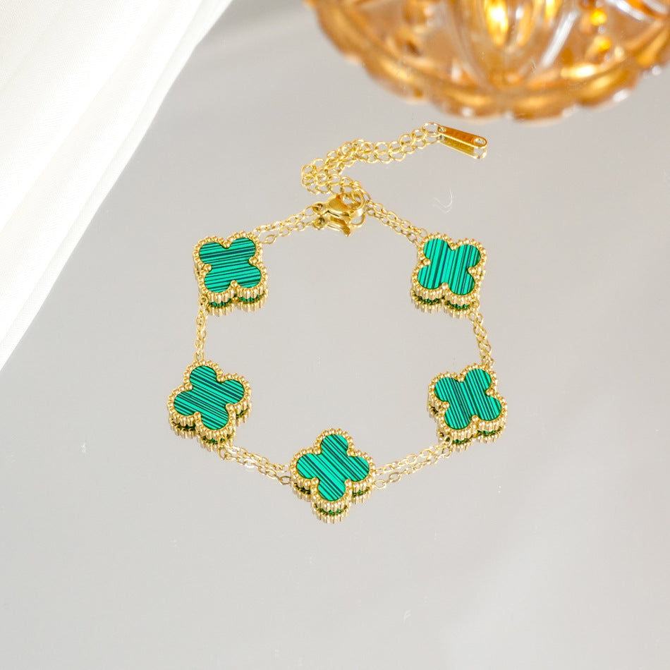 Clover Light Luxury High-grade Female Hand Bracelet