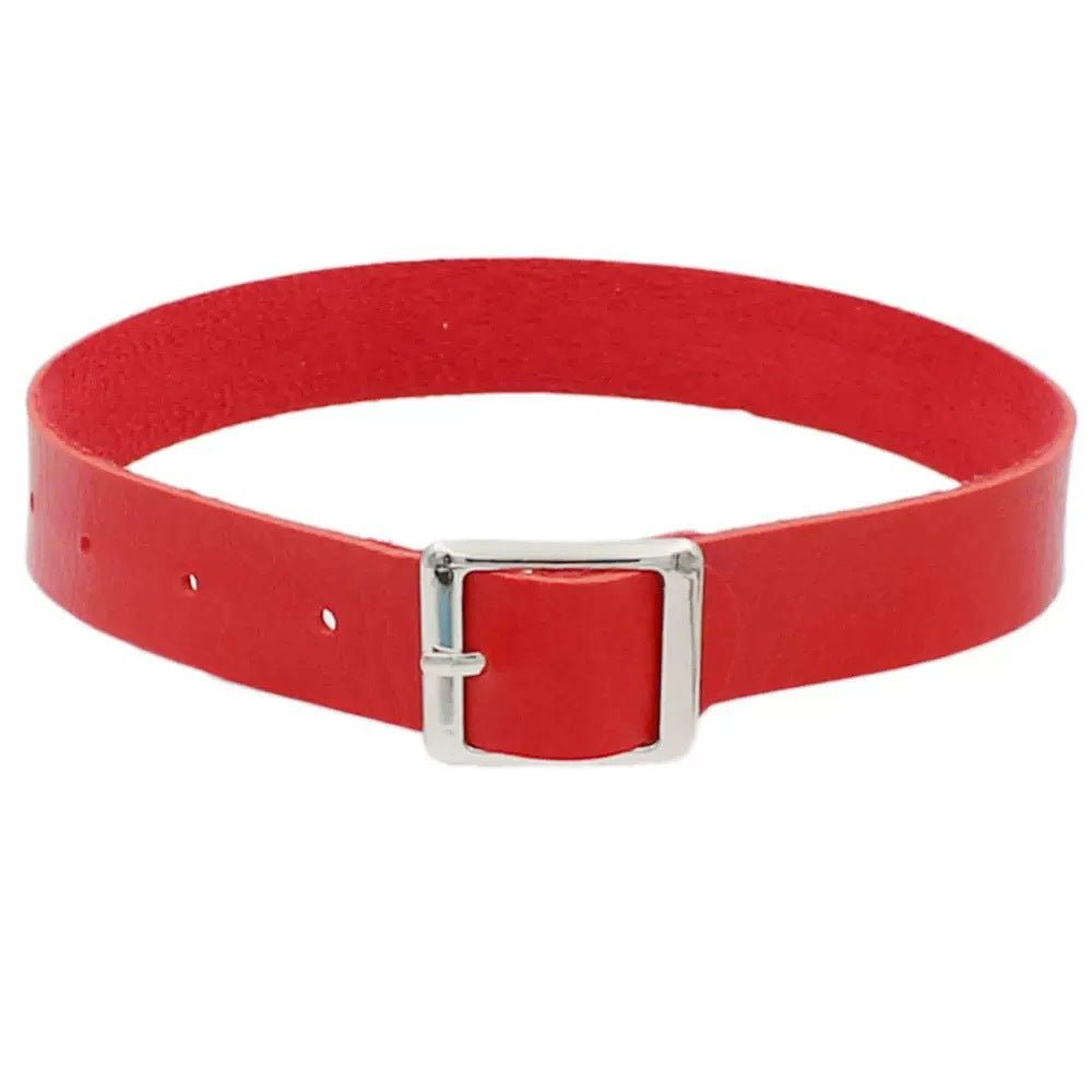 Punk Simple Leather Rock Trend Female Collar