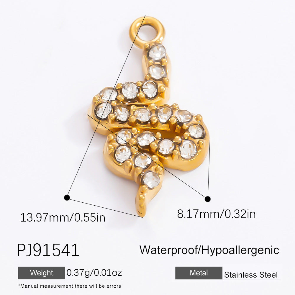 Inlaid Color Diamond Candy Moon Heart Earrings