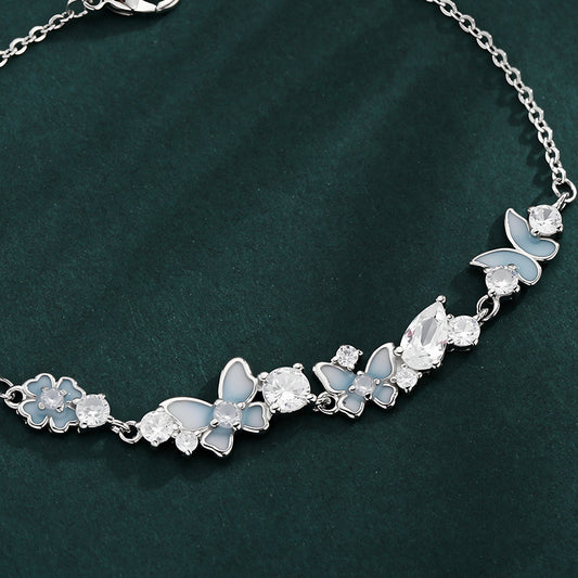 Glory Luminous Butterfly Flower Sweet Elegance Fresh Mori Style Bracelets