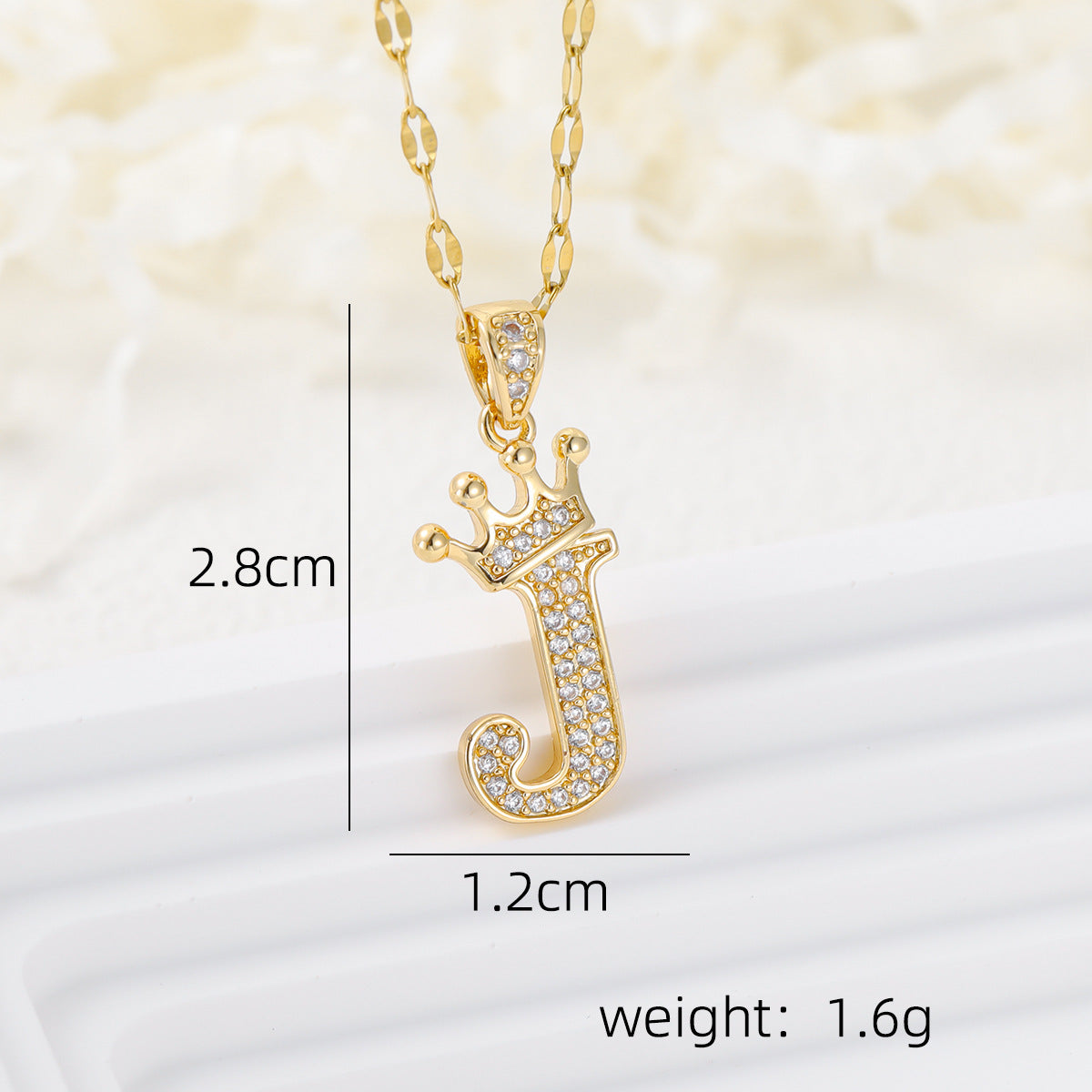 Casual Crown Letters Diamond Fashionable Female Necklace