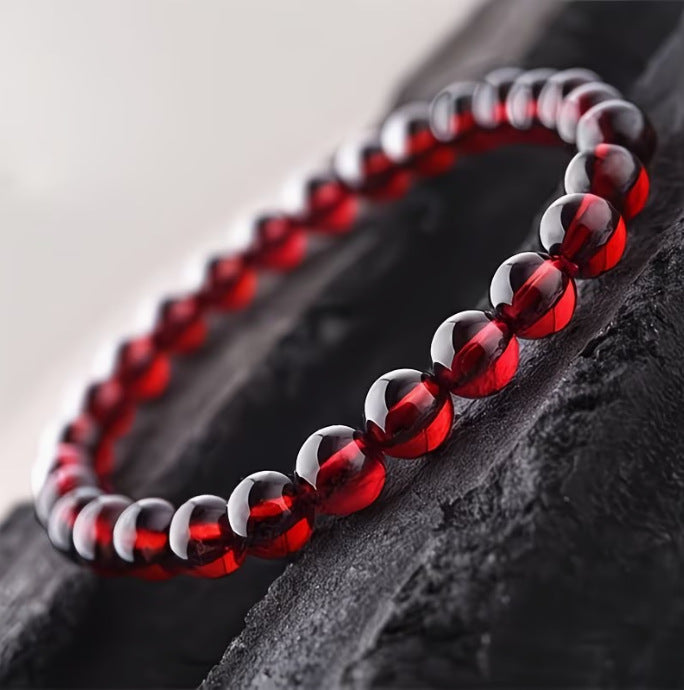 Garnet Simple Couple Gilt Small Gift Lucky Beads National Bracelet