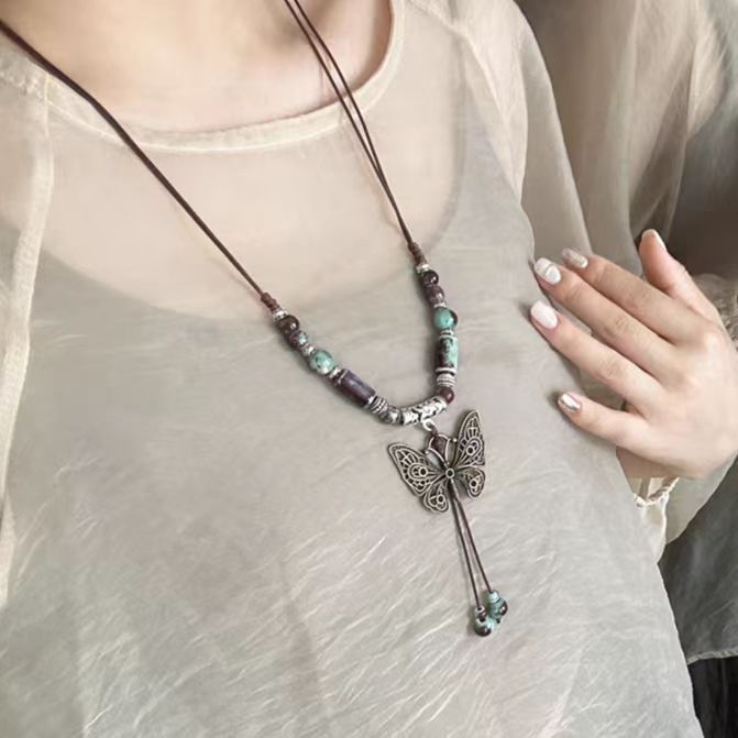 Women's Q. Ger Ethnic Style Retro Easy Matching Pendants