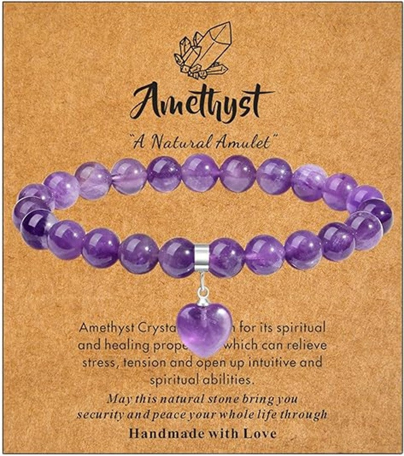 Women's & Men's Elastic String Beaded Love Creative Gifts Bracelet