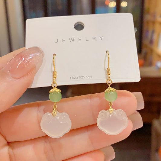 Women's Chinese Style Retro Long High-grade Light Rings