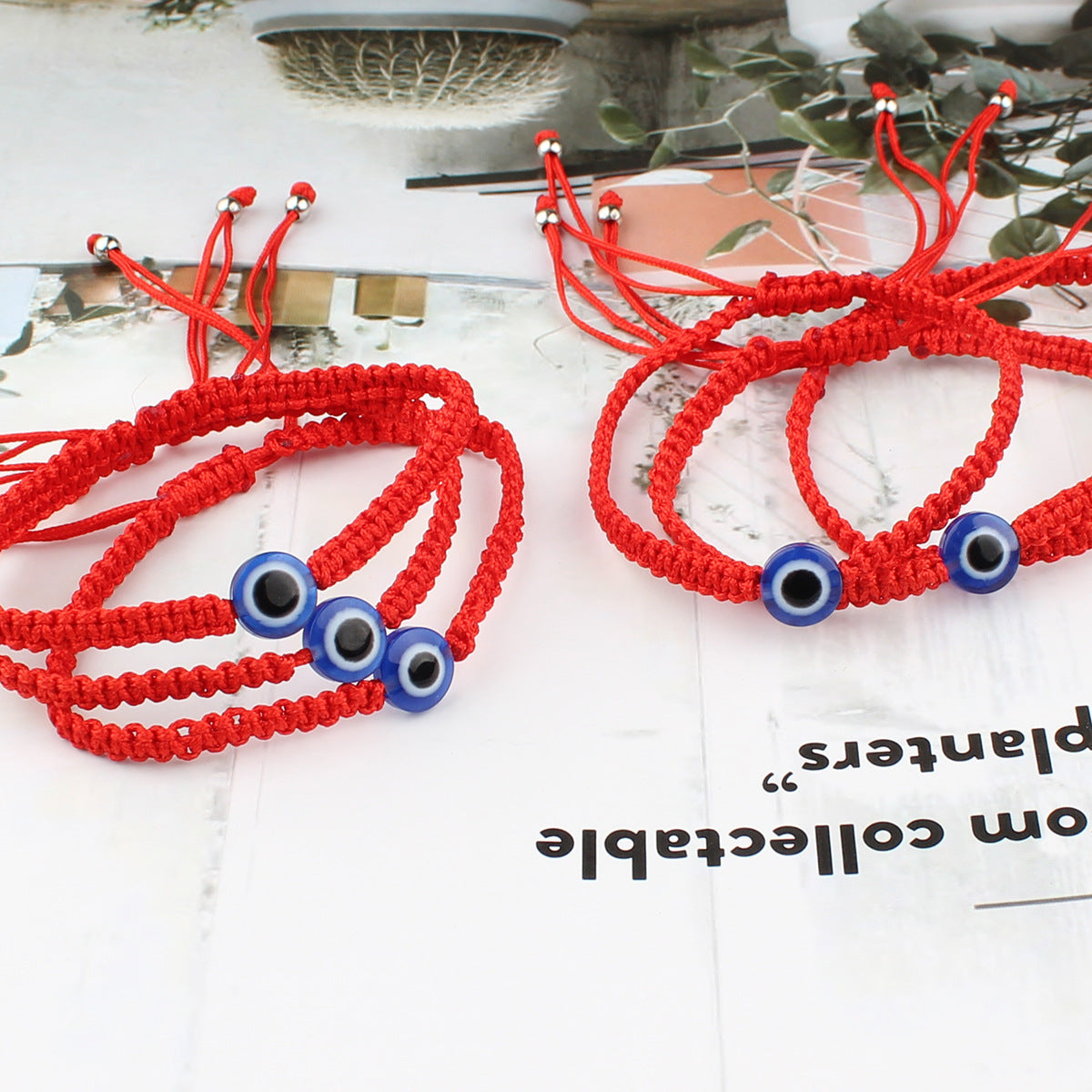 Ornament Blue Eyes Devil's Eye Red Bracelets