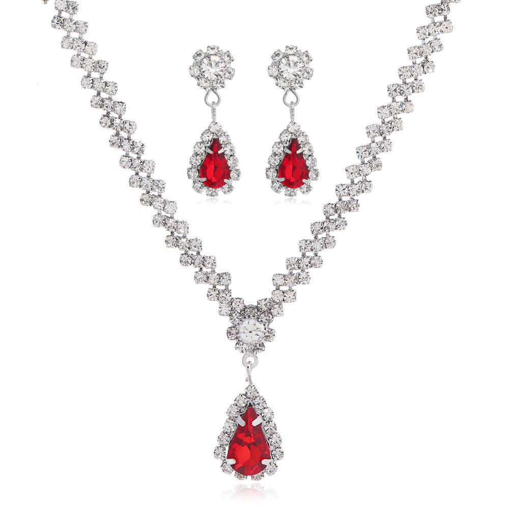 Women's Bridal Claw Chain Rhinestone High Sense Jewelry Set