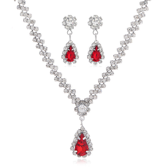 Women's Bridal Claw Chain Rhinestone High Sense Jewelry Set