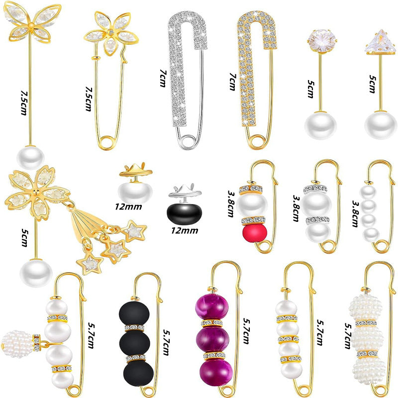 Women's Of Trousers Pin Artifact Fixed Clothes Buckle Brooches
