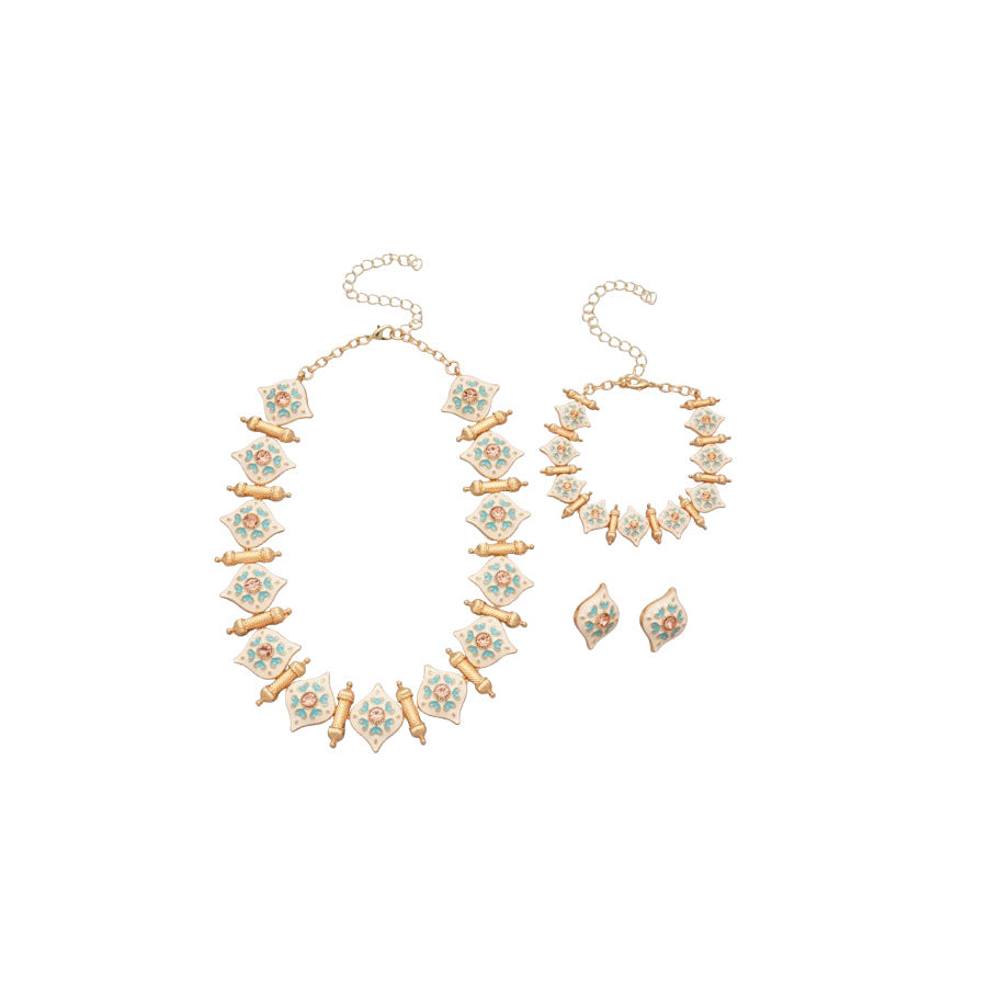 Women's Diamond Heart Fashion Temperament Design Sense Jewelry Set