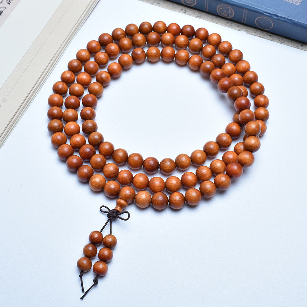 Women's & Men's Authentic Pterocarpus Wood Buddha Beads Batch Bracelet