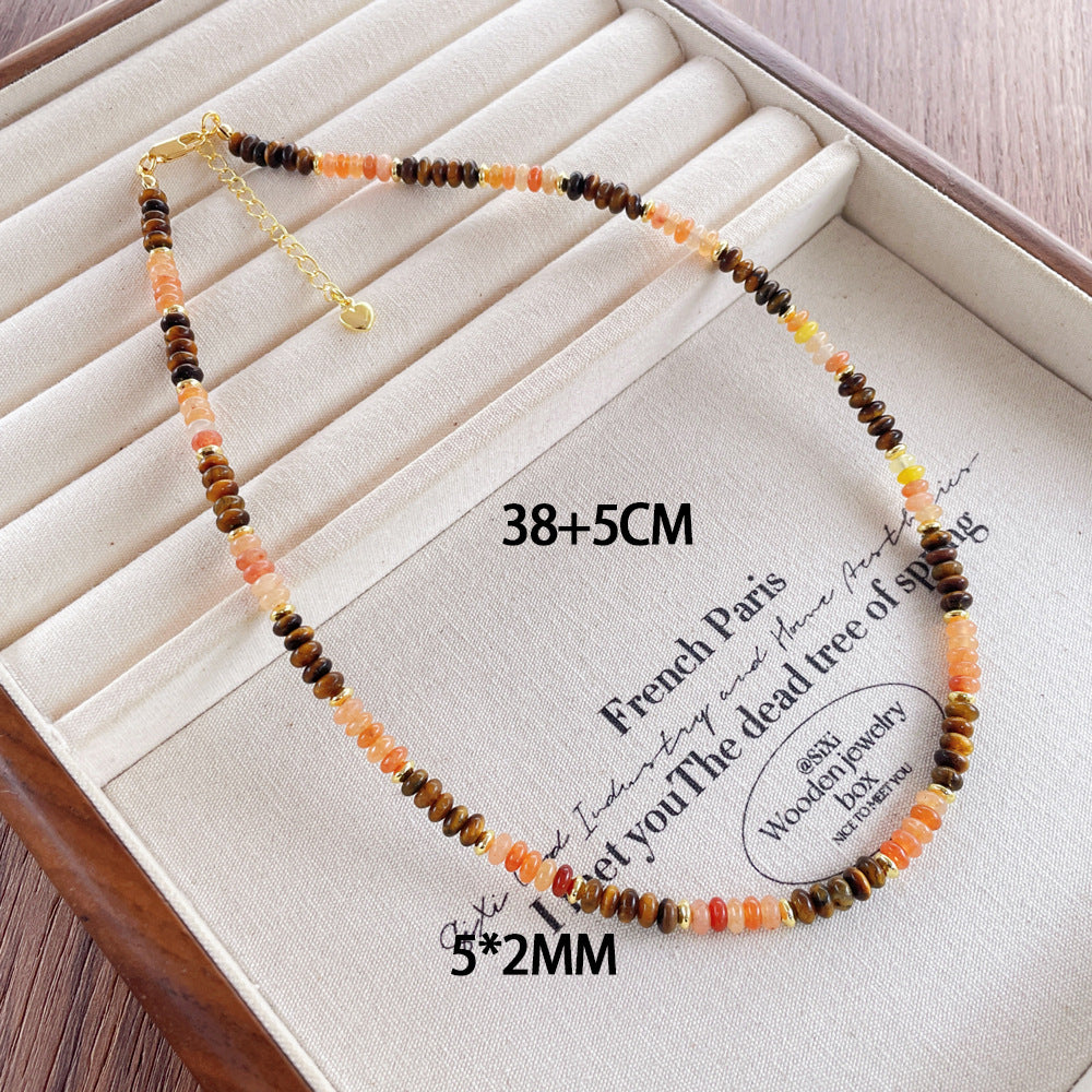 Retro Atmosphere Trend Color Chocolate Brown Necklaces