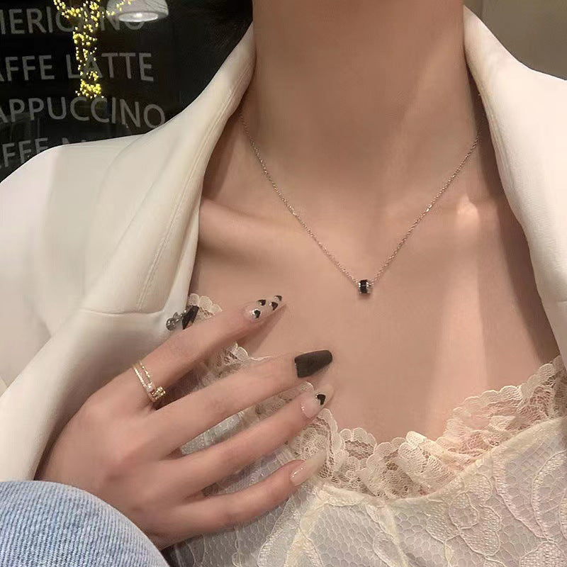 Women's Black Small Waist For Trendy Design High Sense Exquisite Versatile Necklace