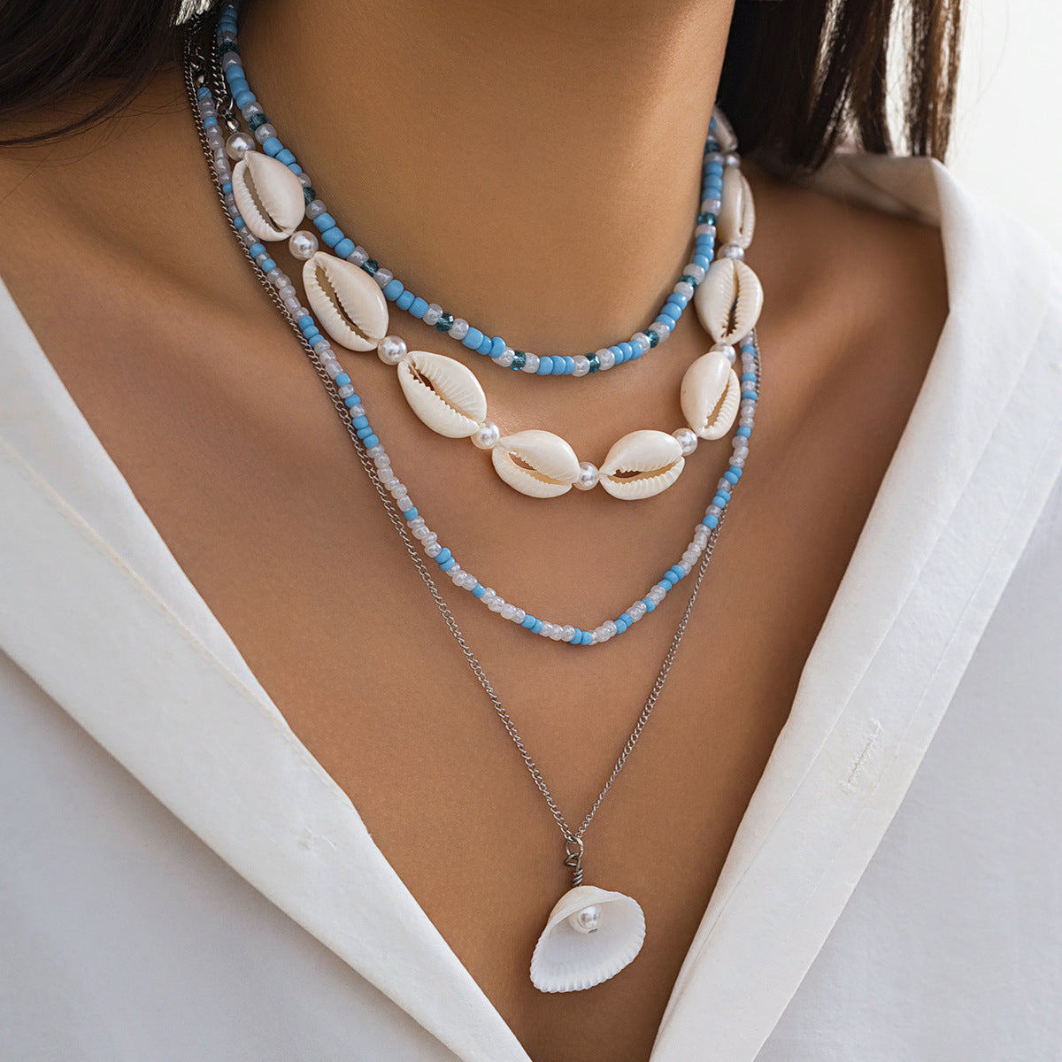 Bohemian Imitation Pearl Vacation Style Vintage Necklaces