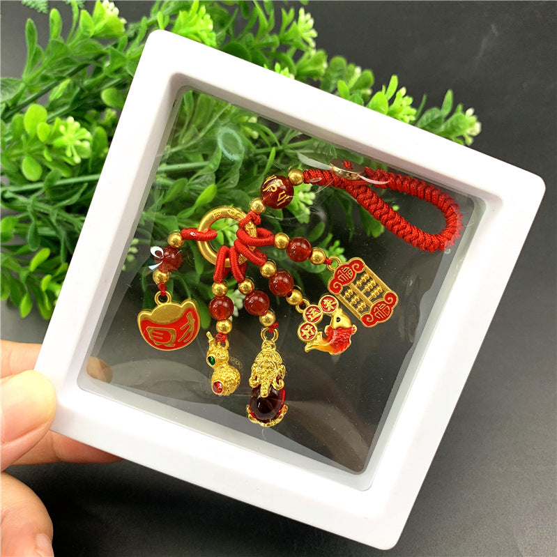 Copper Couple National Fashion Enamel Dripping Oil Hanging Ornaments