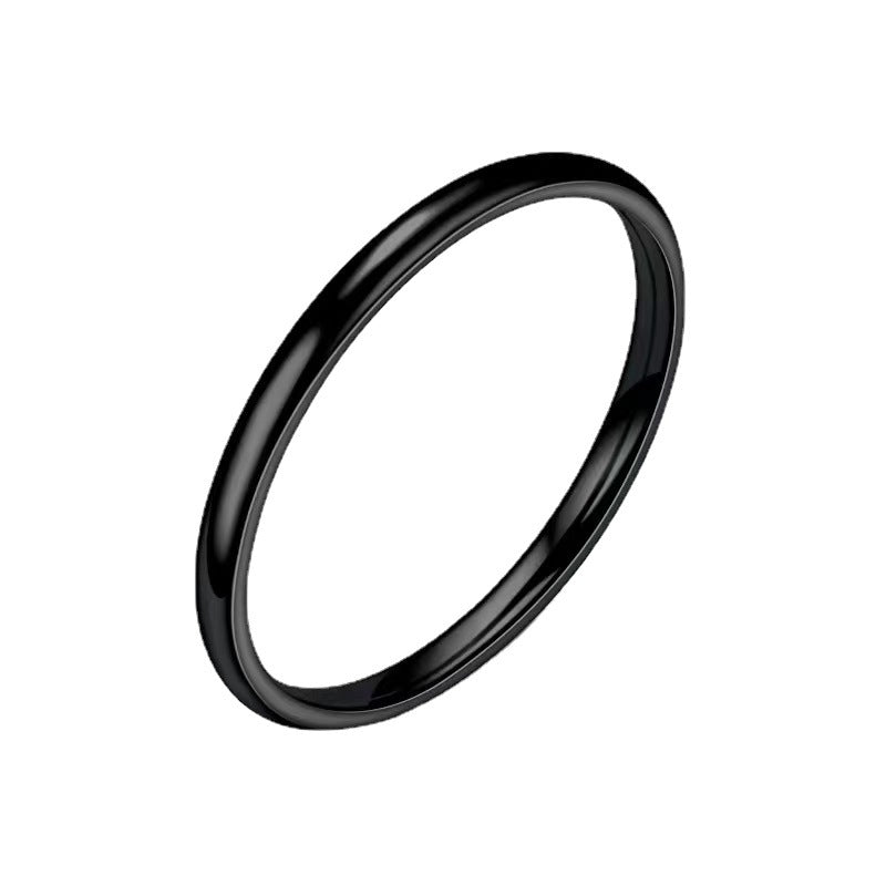 Women's Steel For Simple Fashionable Very Fine Niche Rings