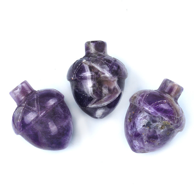 Siberian Hazelnut Acorn Stone Pine Cone Creative Carved Mini Jewelry Accessories
