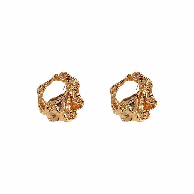 Women's Simple Irregular Metallic Affordable Luxury Fashion Niche Rings