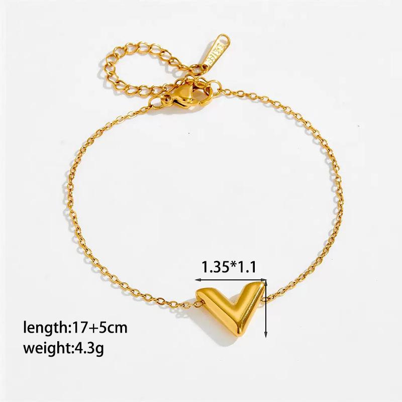 Women's Titanium Steel For Light Luxury Versatile Style Bracelets