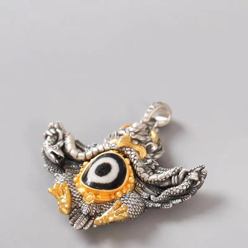 Golden Wing Bird Imitation Copper Sier Plated Necklace