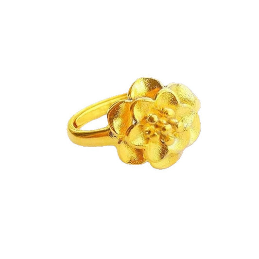 Not Fade Alluvial Gold Rose Imitation Rings