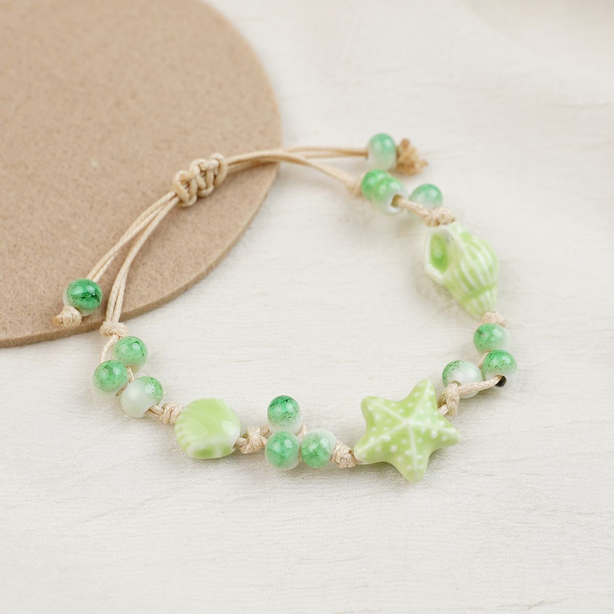 Ceramic Design High-grade Female Sweet Artistic Marine Shell Carrying Bracelets