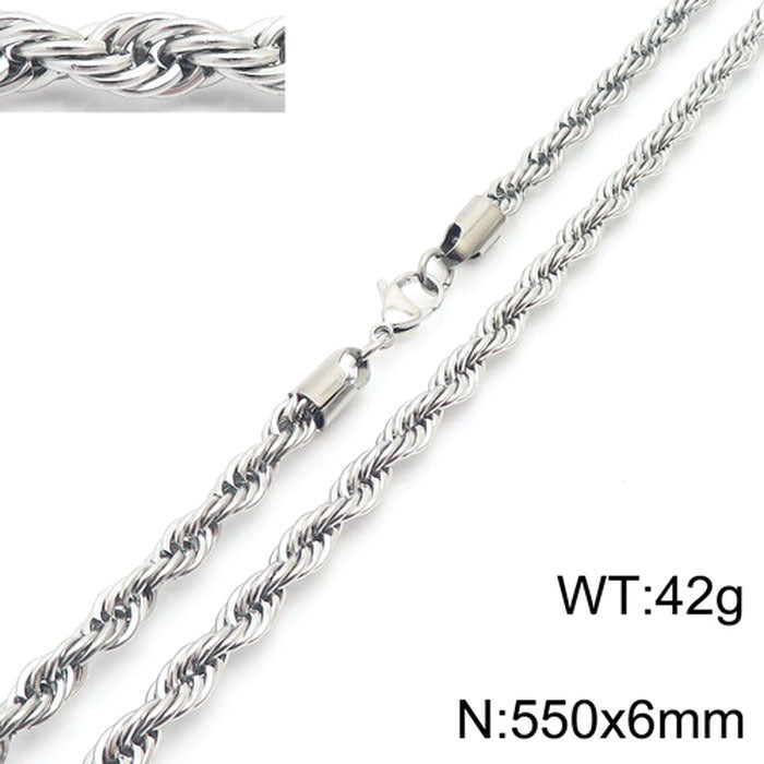 Women's & Men's Thick Thin Clavicle Chain Accessories Rock Necklaces