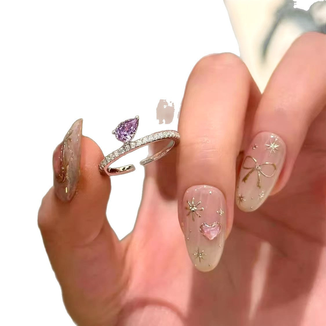 Drops Light Luxury Temperament Advanced Cool Rings