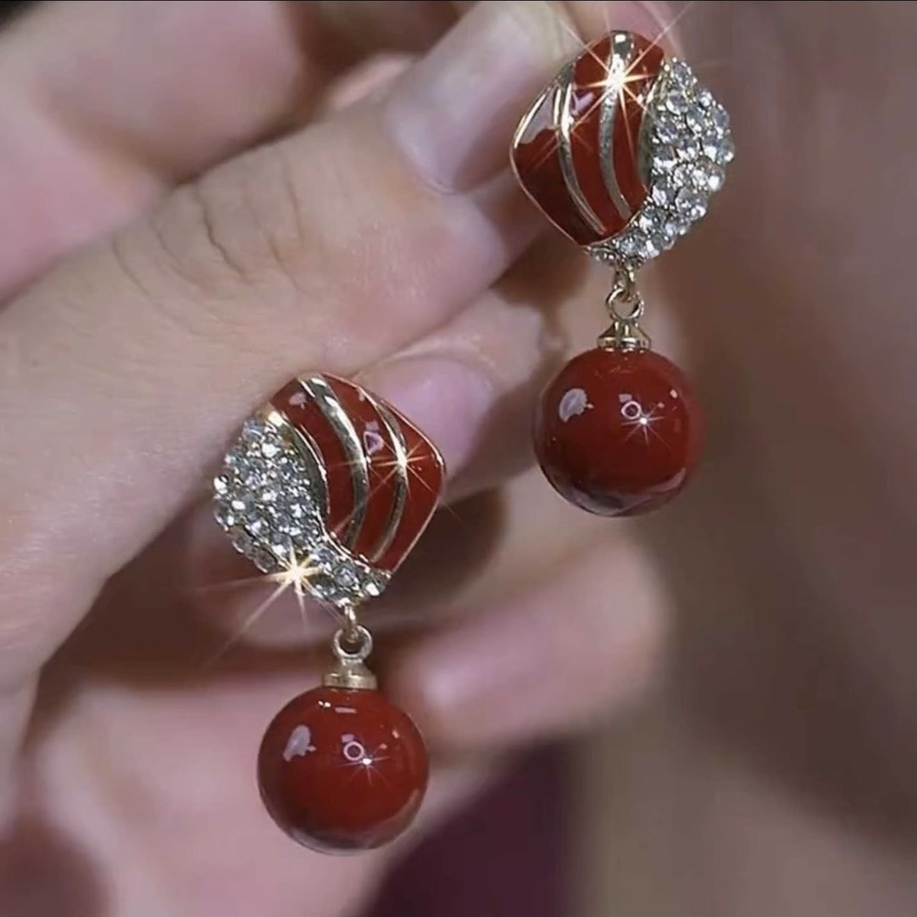 Women's Diamond Entry Lux Elegant Opal Fashionable Earrings