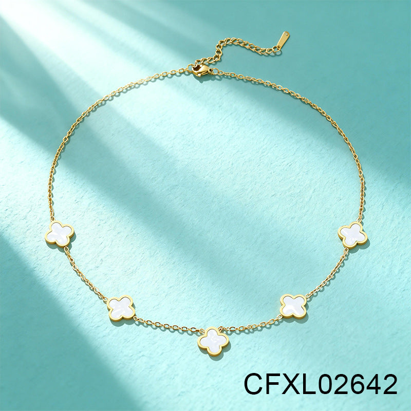 Women's Light Luxury High-grade Titanium Steel Simple Geometric Necklace