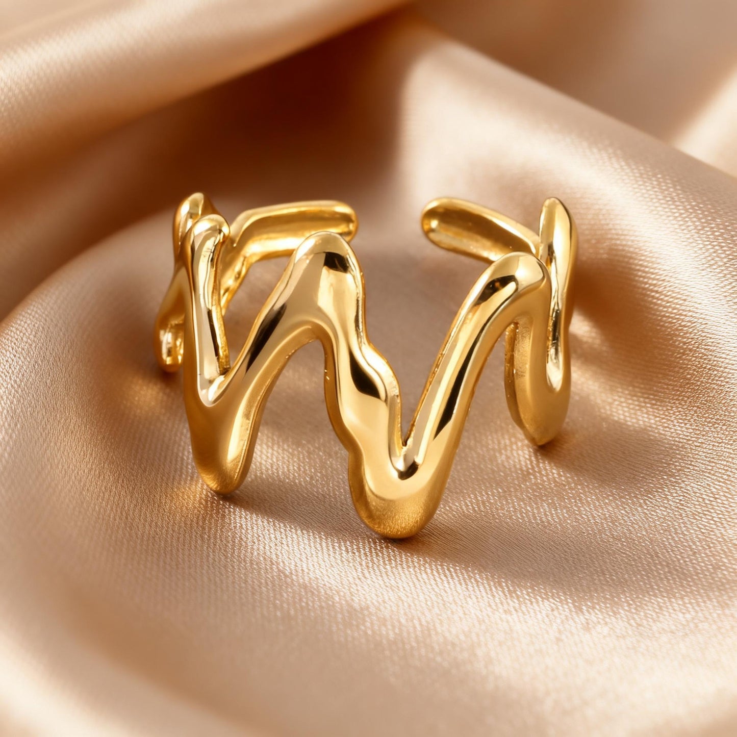 Steel Open-end Niche High-grade Fashion Trend Affordable Luxury Style Ring