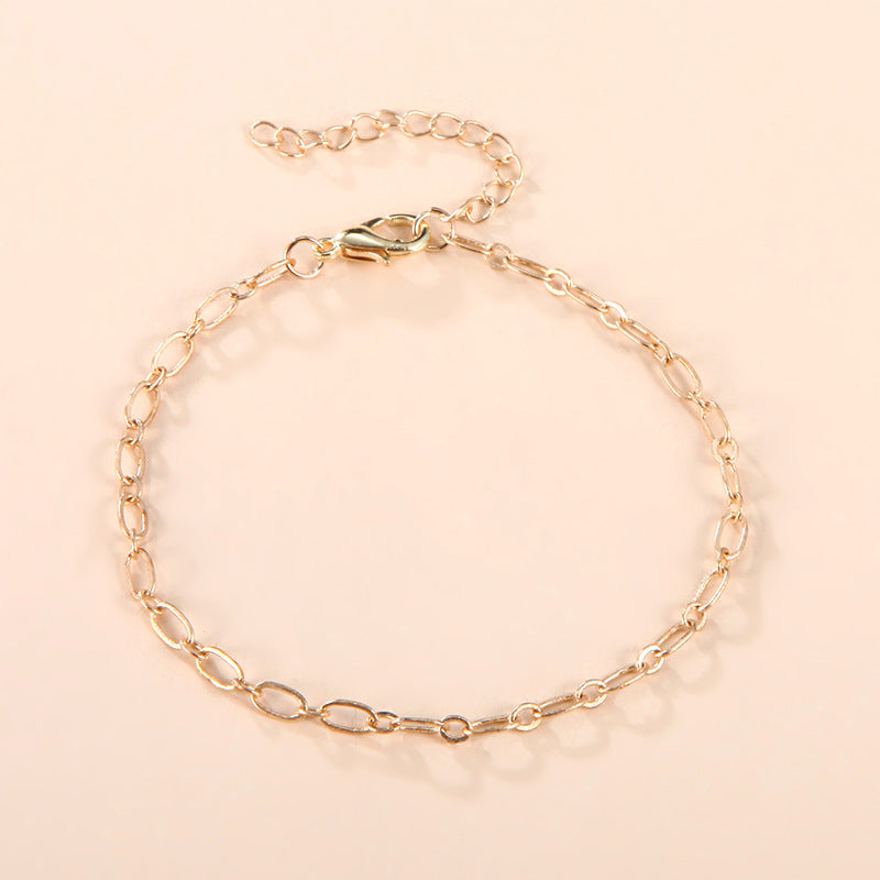 Simple Metal Gold Plated Chain Friendship Bracelets