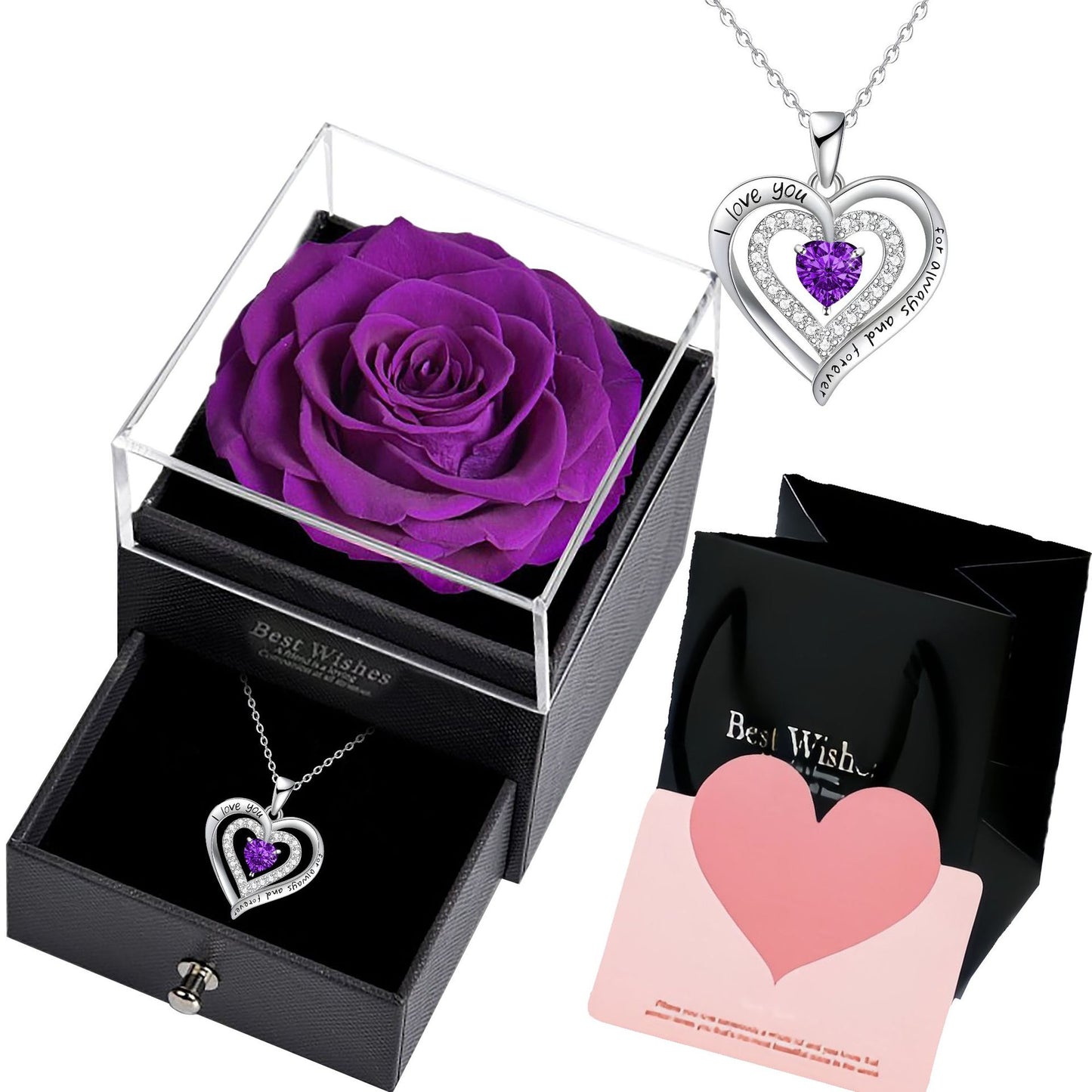 Temperament Wild High Sense Double Love Necklace