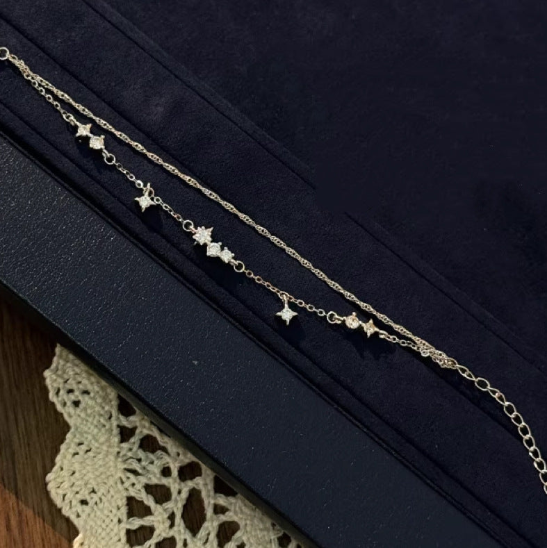 Women's Meteor Shower High-grade Zircon Asterism Girlfriends Fashion Fresh Bracelet